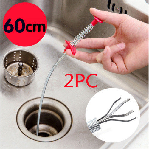 60CM Sewer Dredger Spring Pipe Dredging Tool Household Hair Cleaner